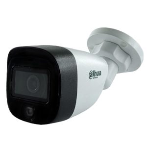 دوربین مداربسته داهوا مدل HAC-HFW1209CP-LED-0360B با کیفیت تصویر 2 مگاپیکسل Full-color، لنز ثابت 3.6 میلیمتری، دید در شب تا 20 متر با LED، استاندارد IP67 ضد آب و گرد و غبار