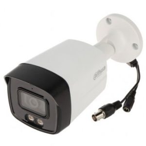 دوربین مداربسته داهوا مدل HAC-HFW1209TLMP-LED-0360B با کیفیت تصویر 2 مگاپیکسل Full-color، لنز ثابت 3.6 میلیمتری، دید در شب تا 40 متر با LED، استاندارد IP67 ضد آب و گرد و غبار