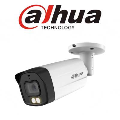 تصویر دوربین مداربسته داهوا مدل HAC-HFW1509TMP-IL-A با طراحی بولت، دید در شب رنگی هوشمند و برند Dahua