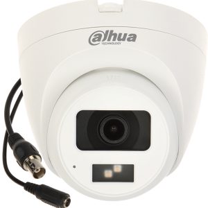 دوربین مداربسته داهوا مدل HAC-HDW1500CLQ-IL-A-S2 با کیفیت تصویر 5 مگاپیکسل Full-Color، لنز ثابت 2.8 میلیمتری، دید در شب تا 20 متر با LED، فناوری Smart IR، DWDR برای بهبود کیفیت تصویر، استاندارد IP67 ضد آب و گرد و غبار و میکروفن داخلی برای ضبط صدا