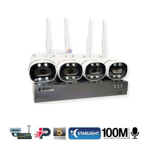 پکیج دوربین مداربسته بیسیم 4دوربین 5مگاپیکسل